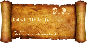 Dobai Mihály névjegykártya