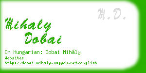 mihaly dobai business card