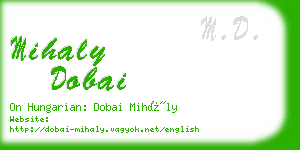 mihaly dobai business card